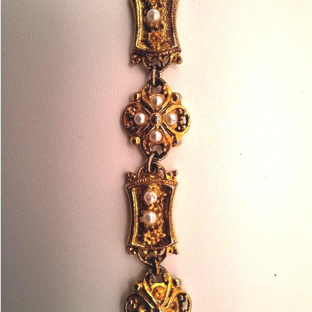 Vintage Arthur Pepper bracelet Victorian Revival Etruscan antique mid century